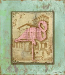 Artist Jean Plout Debuts New Series-Vintage Pink Flamingos